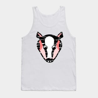 Cute Badger Face Tank Top